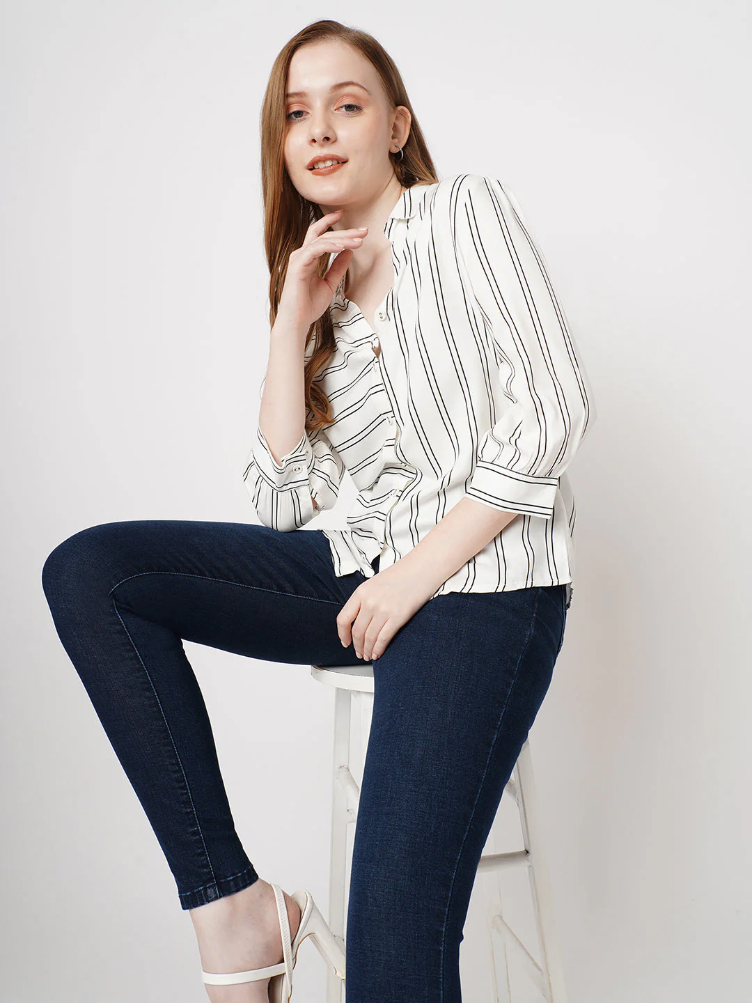 Women Striped Shirt - Image 4