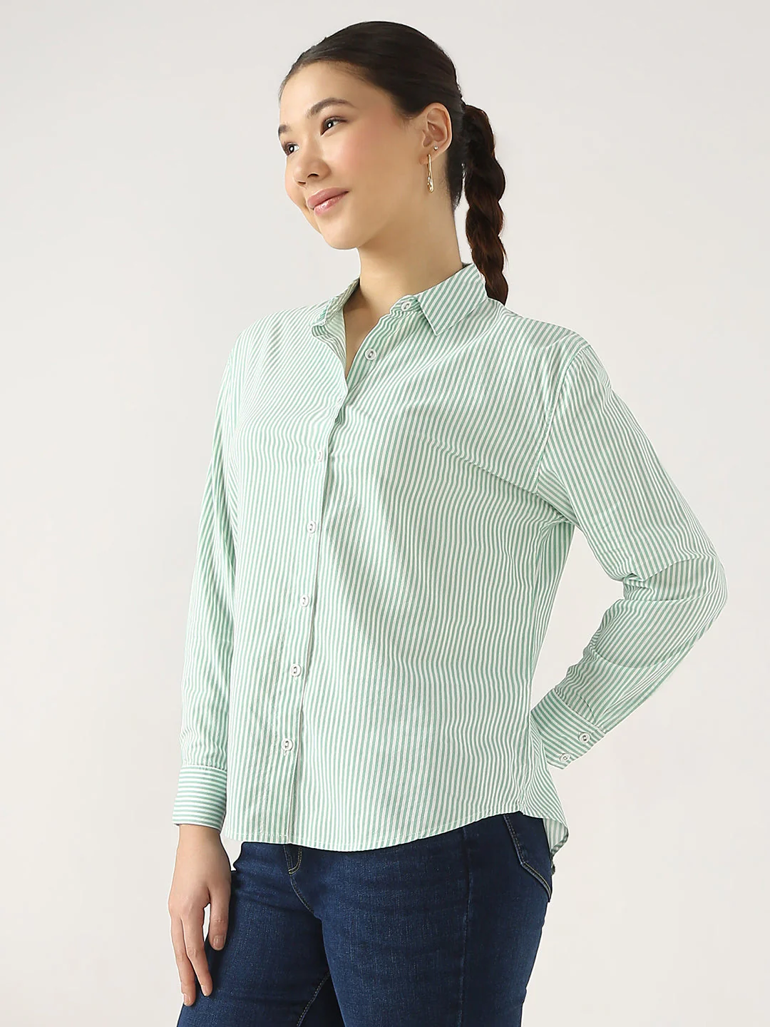 Women Striped Shirt - Image 4
