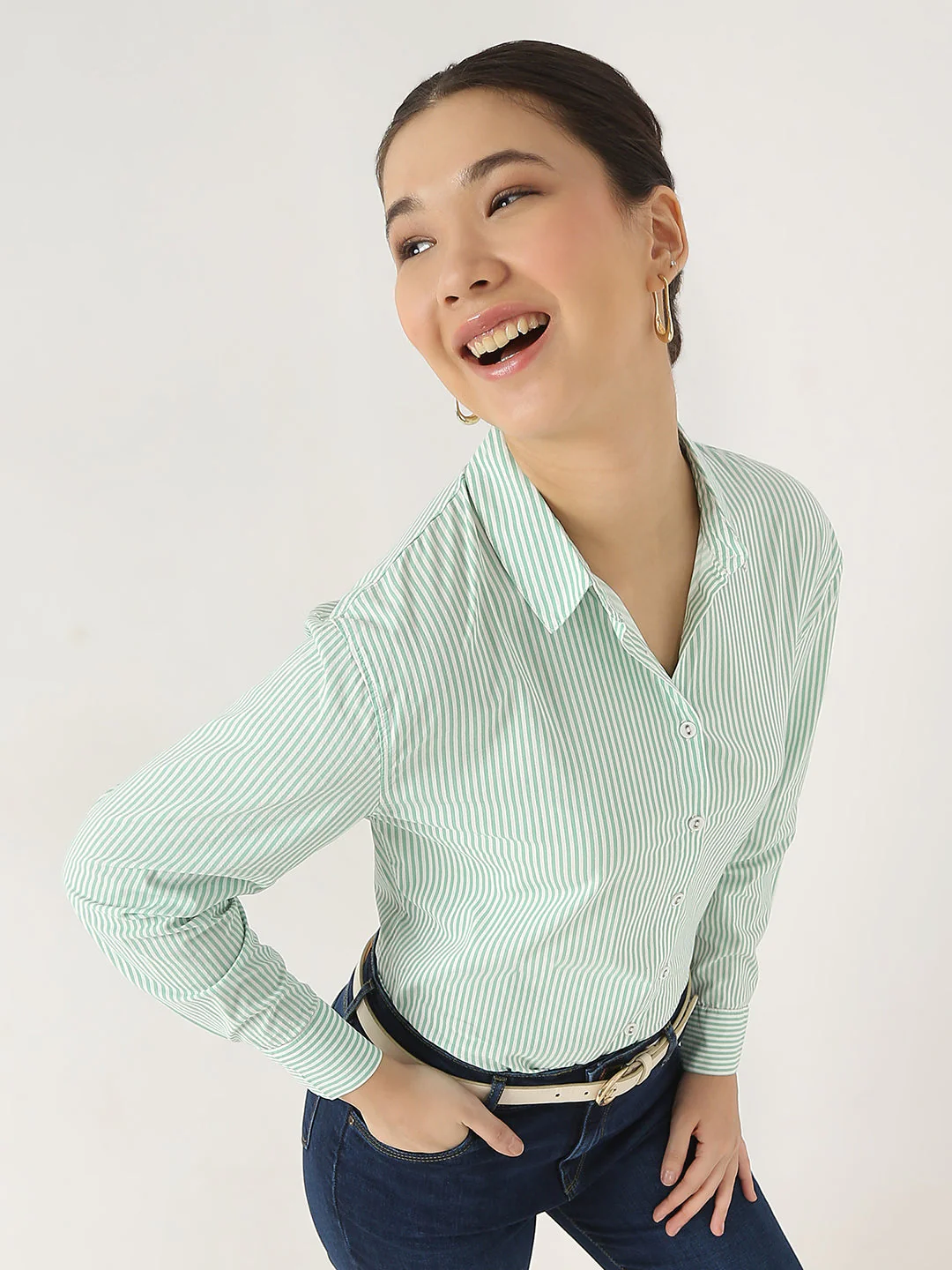 Women Striped Shirt - Image 5
