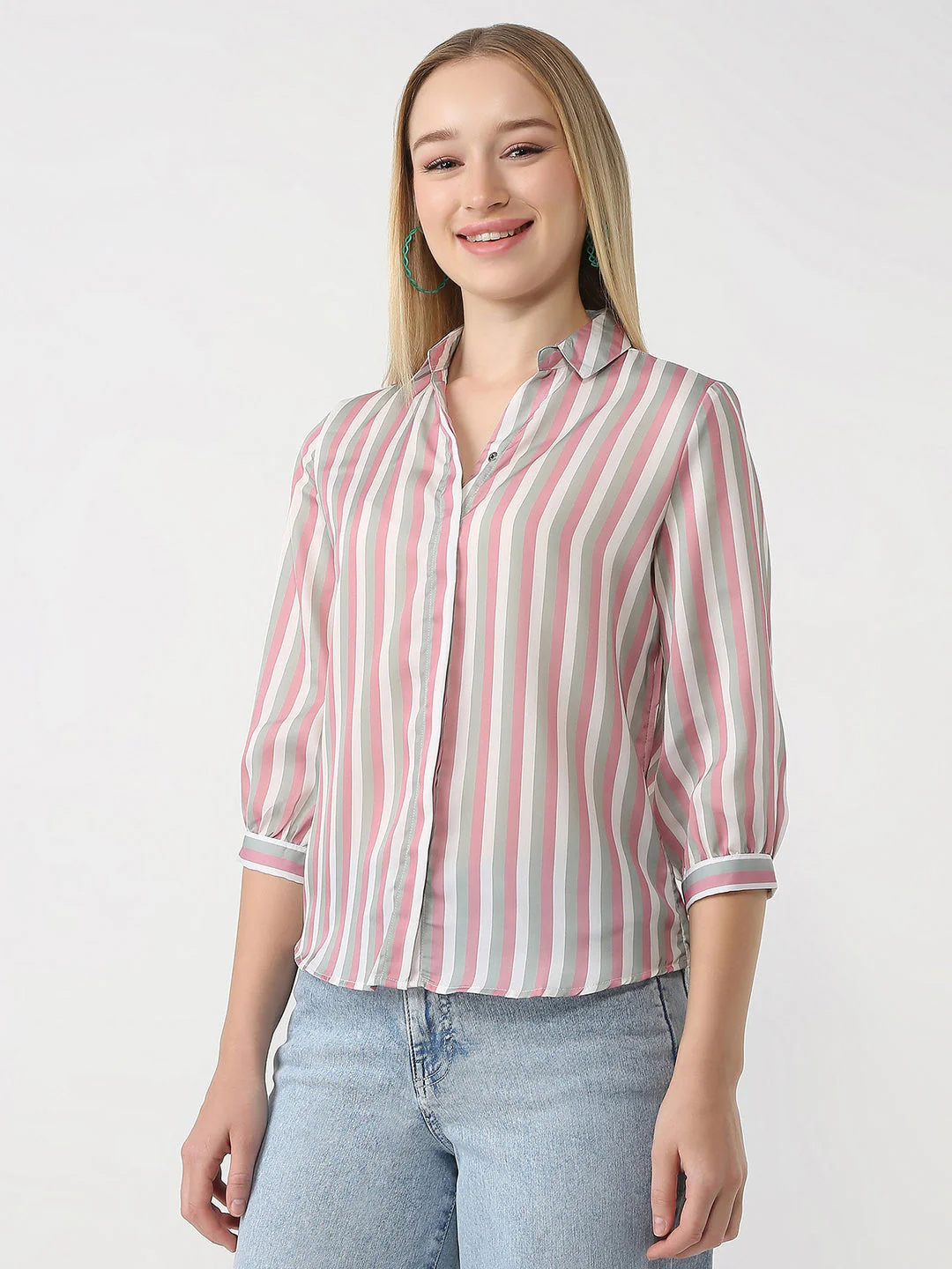 Women Striped Shirt - Image 4