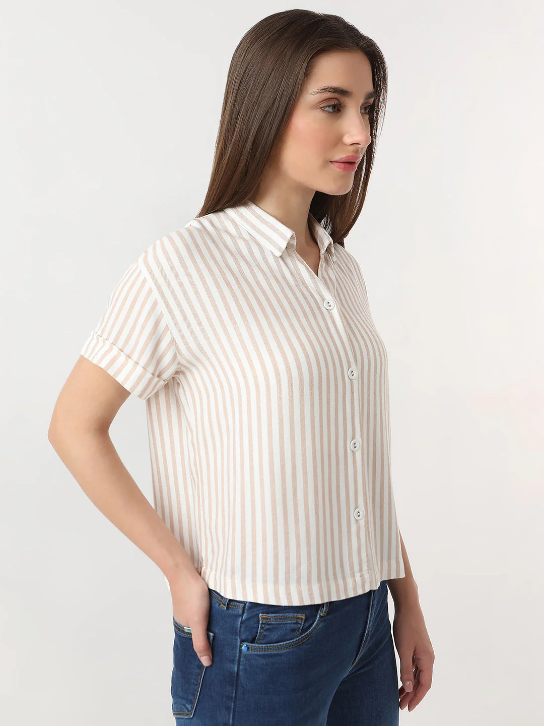 Women Striped Shirt - Image 4