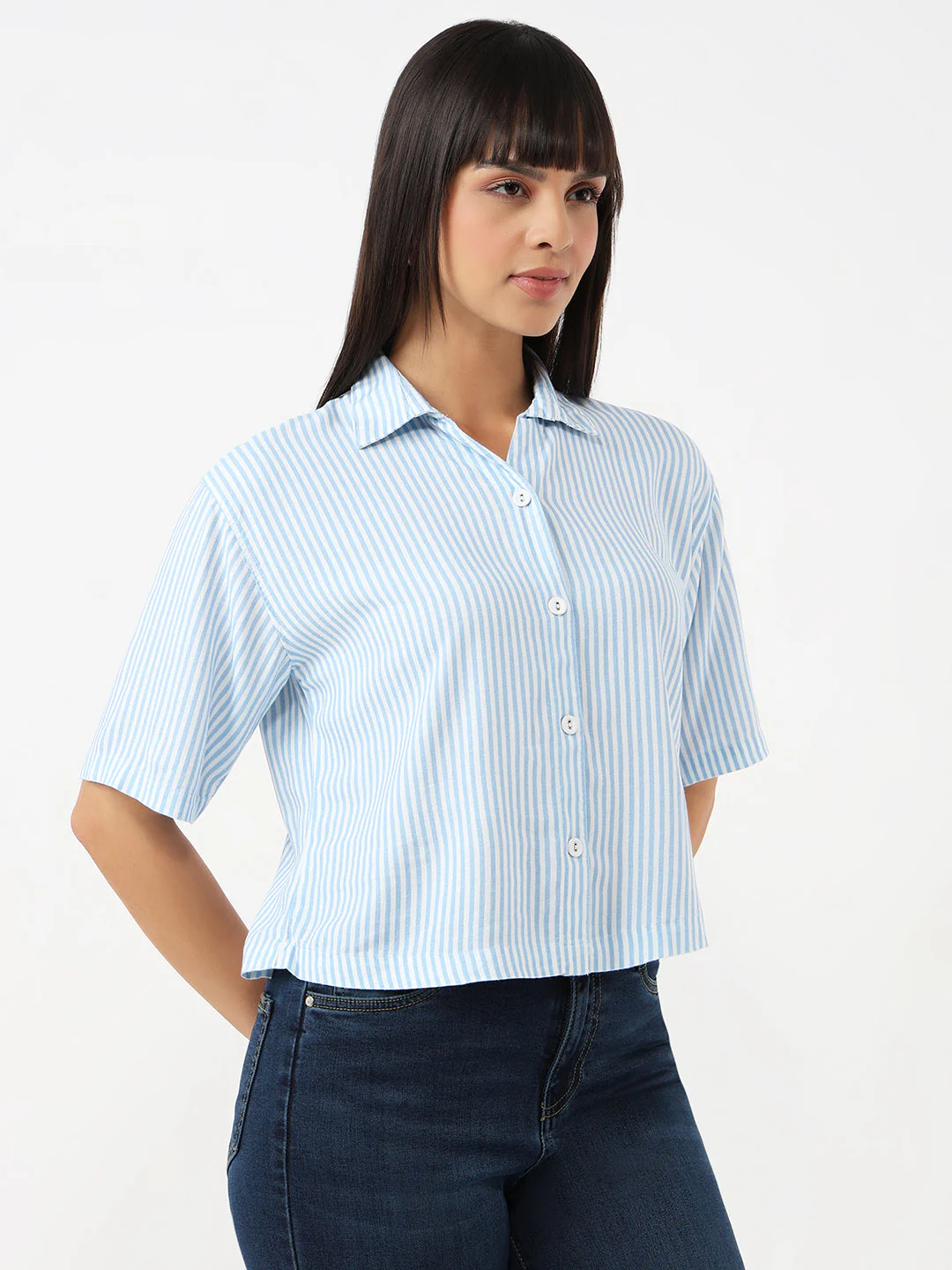 Women Striped Shirt - Image 4