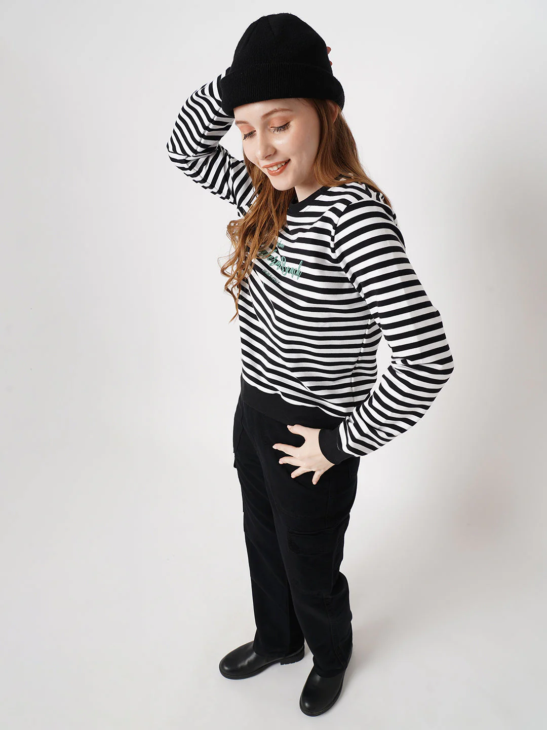 Women Striped Sweatshirt - Image 4