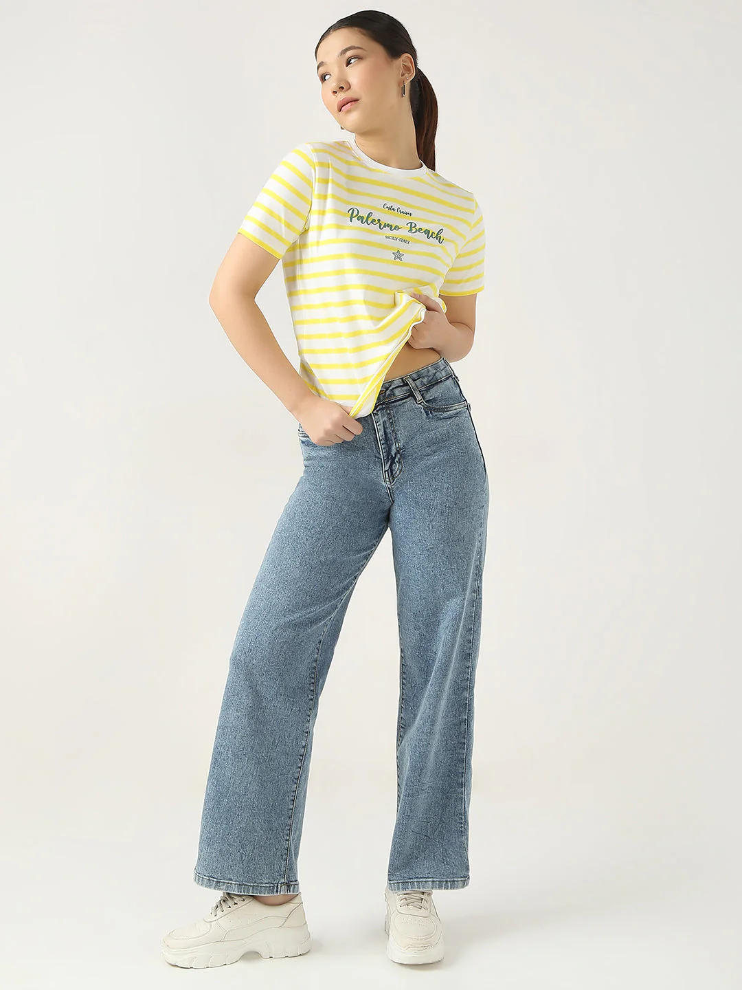Women Striped T-Shirt - Image 3