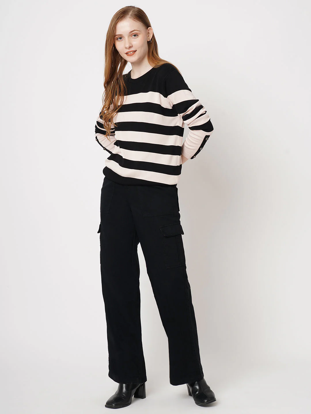 Women Striped T-Shirt - Image 2