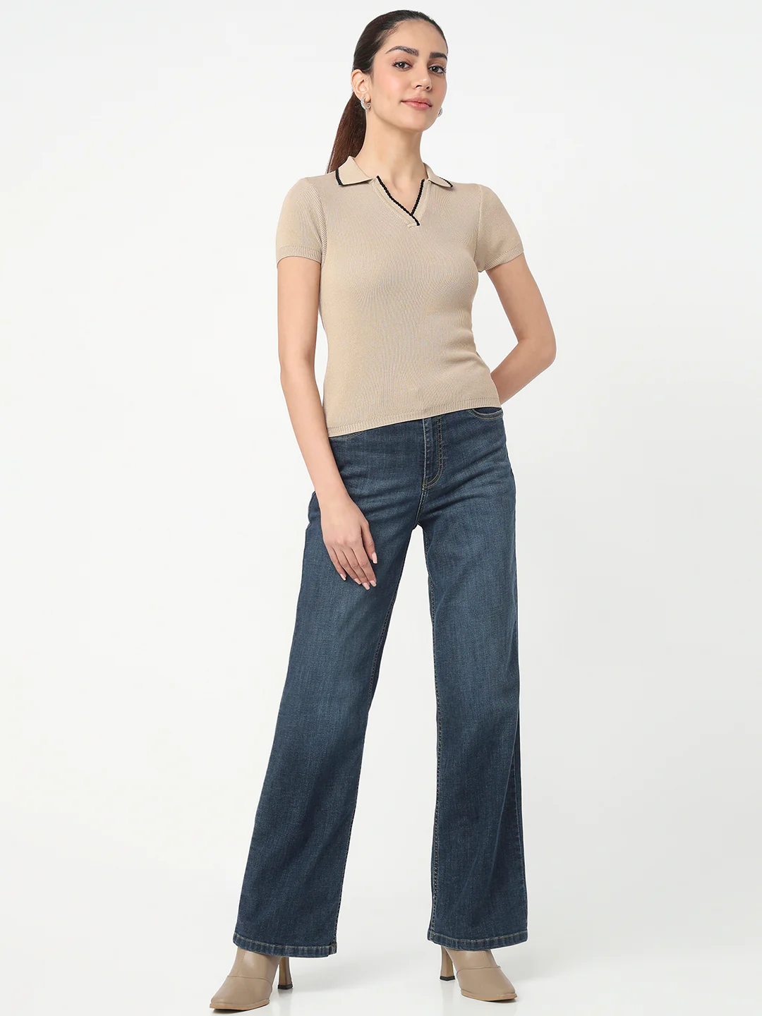 Women Summer Sand Slim Flat Knit - Image 4