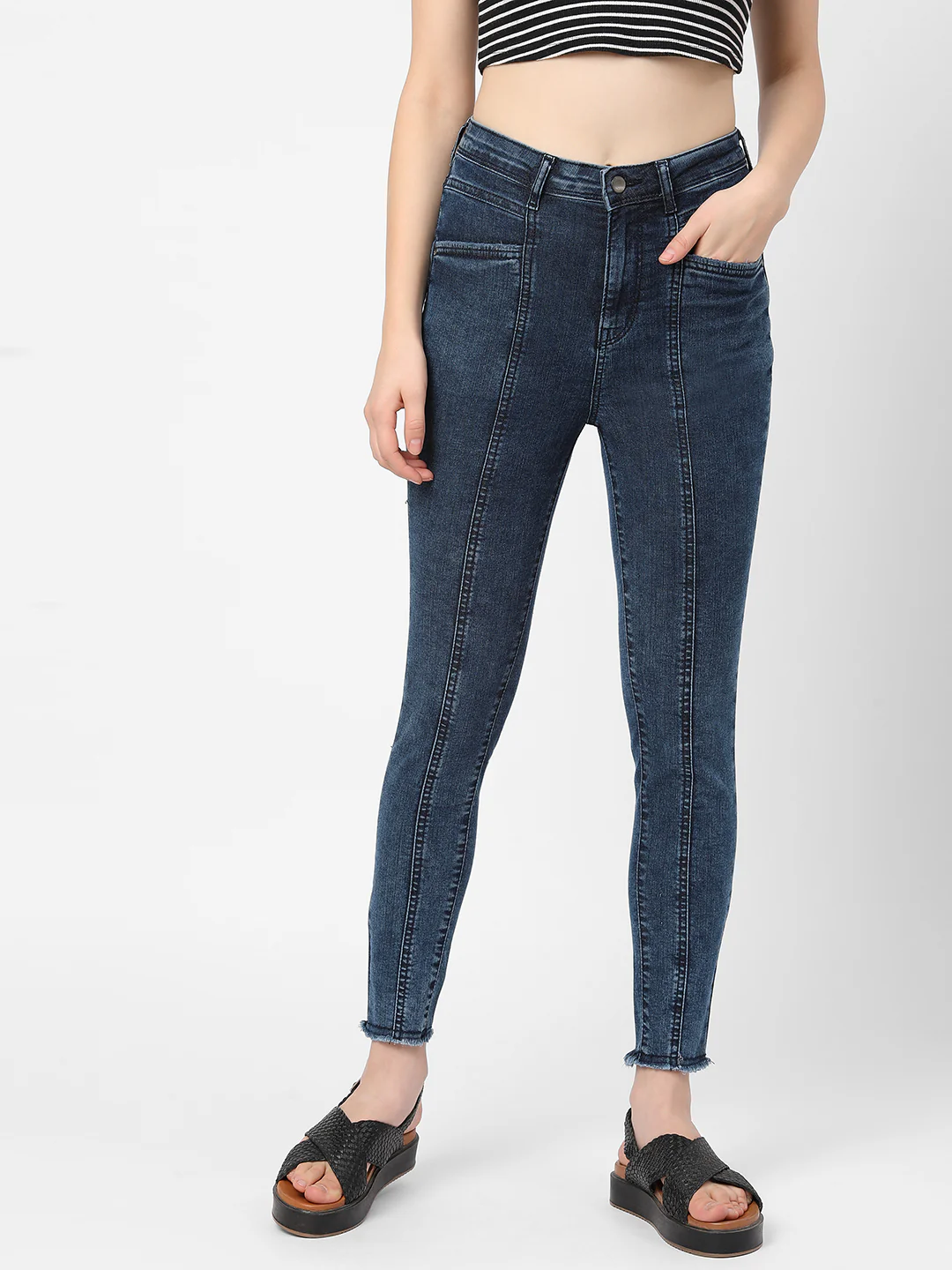 Women Super High-Rise Super Skinny Fit Jeans - Image 2