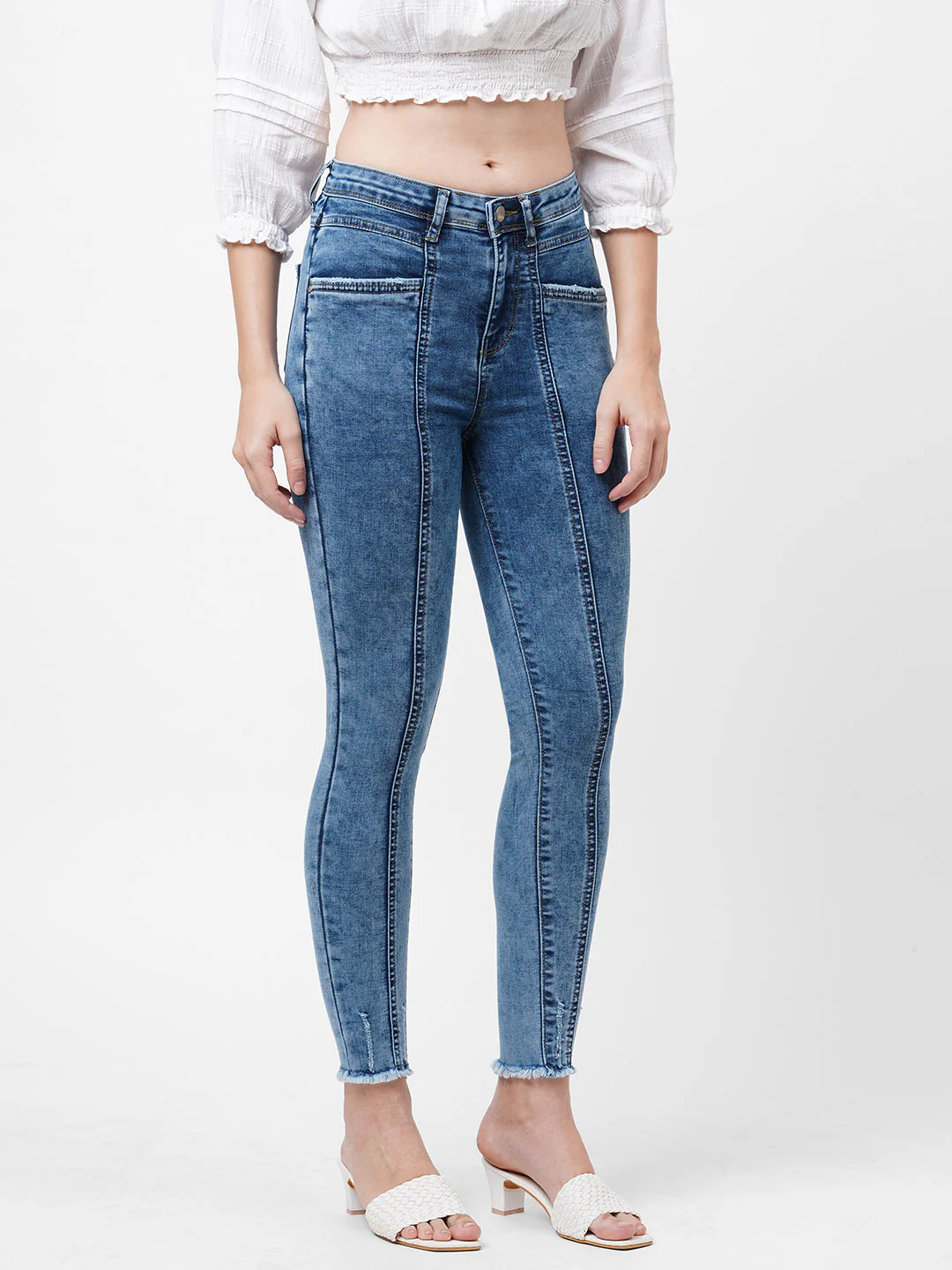 Women Super High-Rise Super Skinny Fit Jeans - Image 4