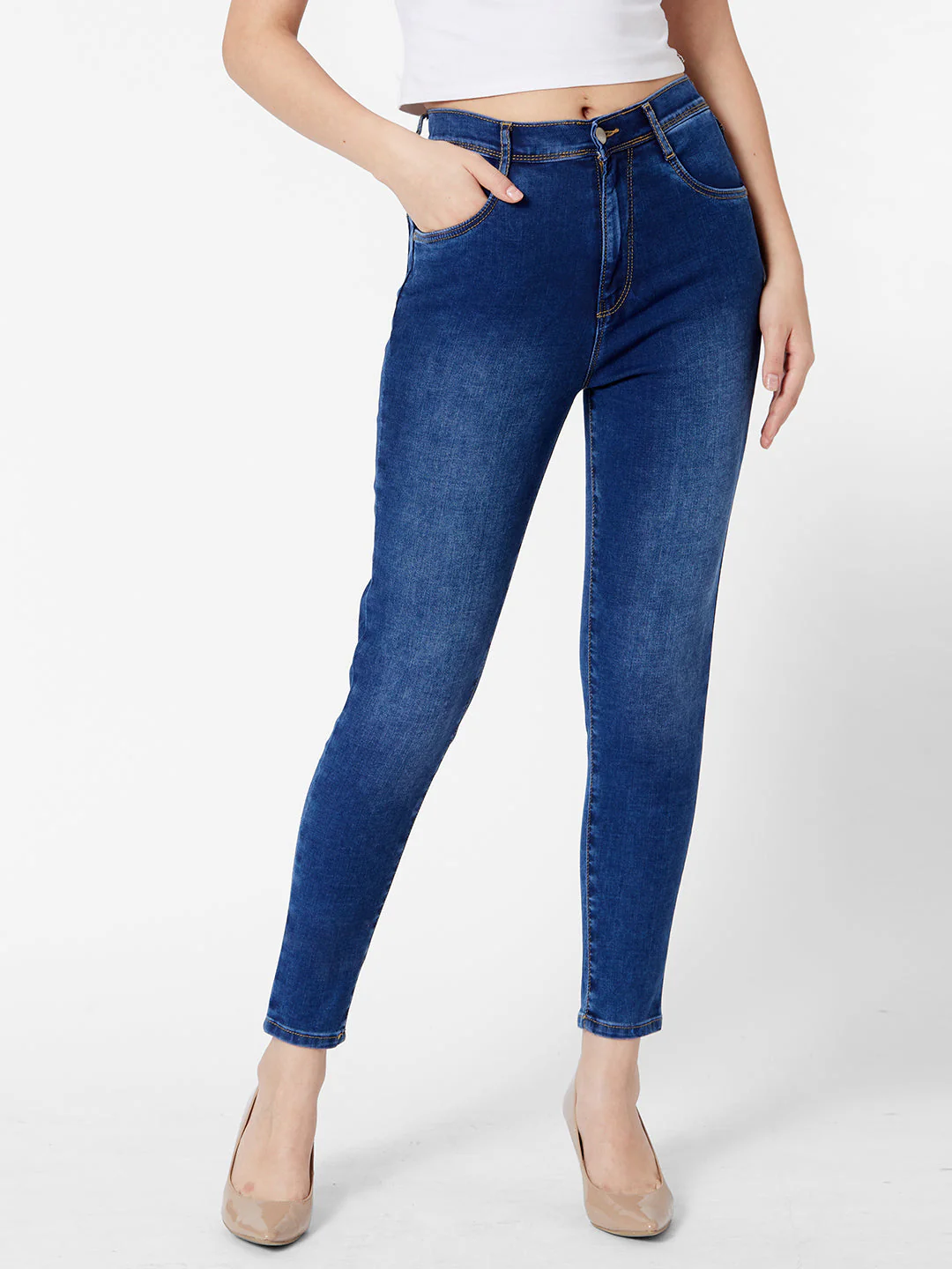Women Super High-Rise Super Skinny Fit Jeans - Image 2