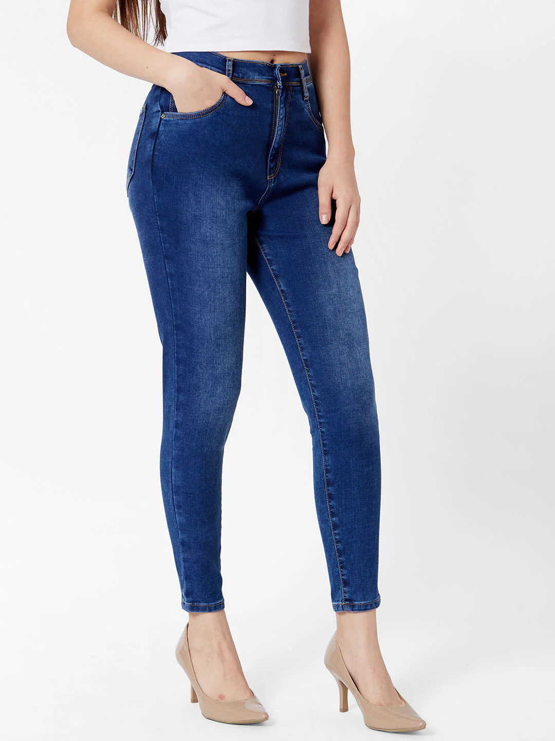 Women Super High-Rise Super Skinny Fit Jeans - Image 5