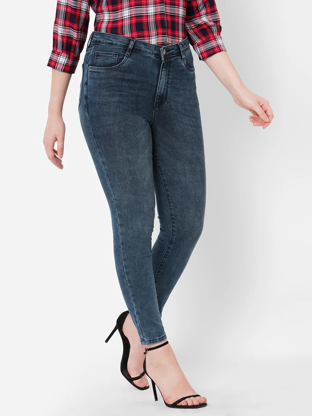 Women Super High-Rise Super Skinny Jeans - Image 4