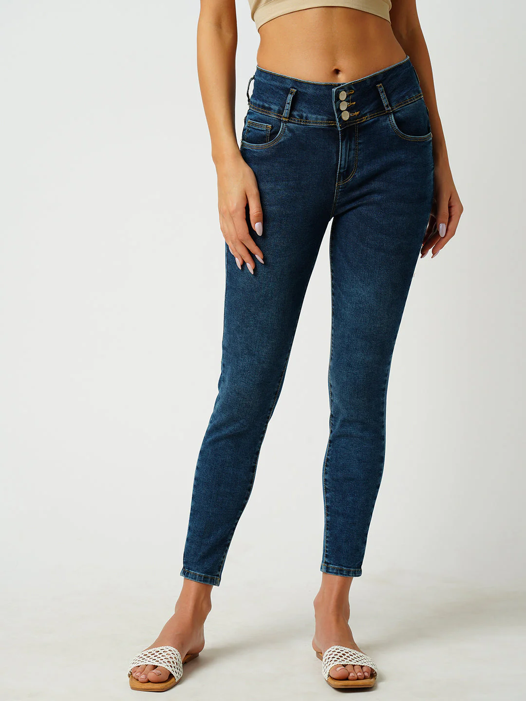 Women Super High-Rise Super Skinny Jeans - Image 2