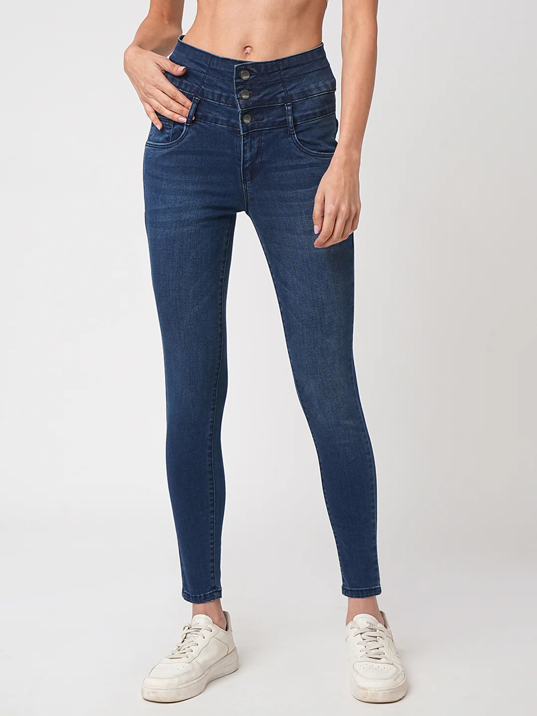 Women Super High-Rise Super Skinny Jeans - Image 2