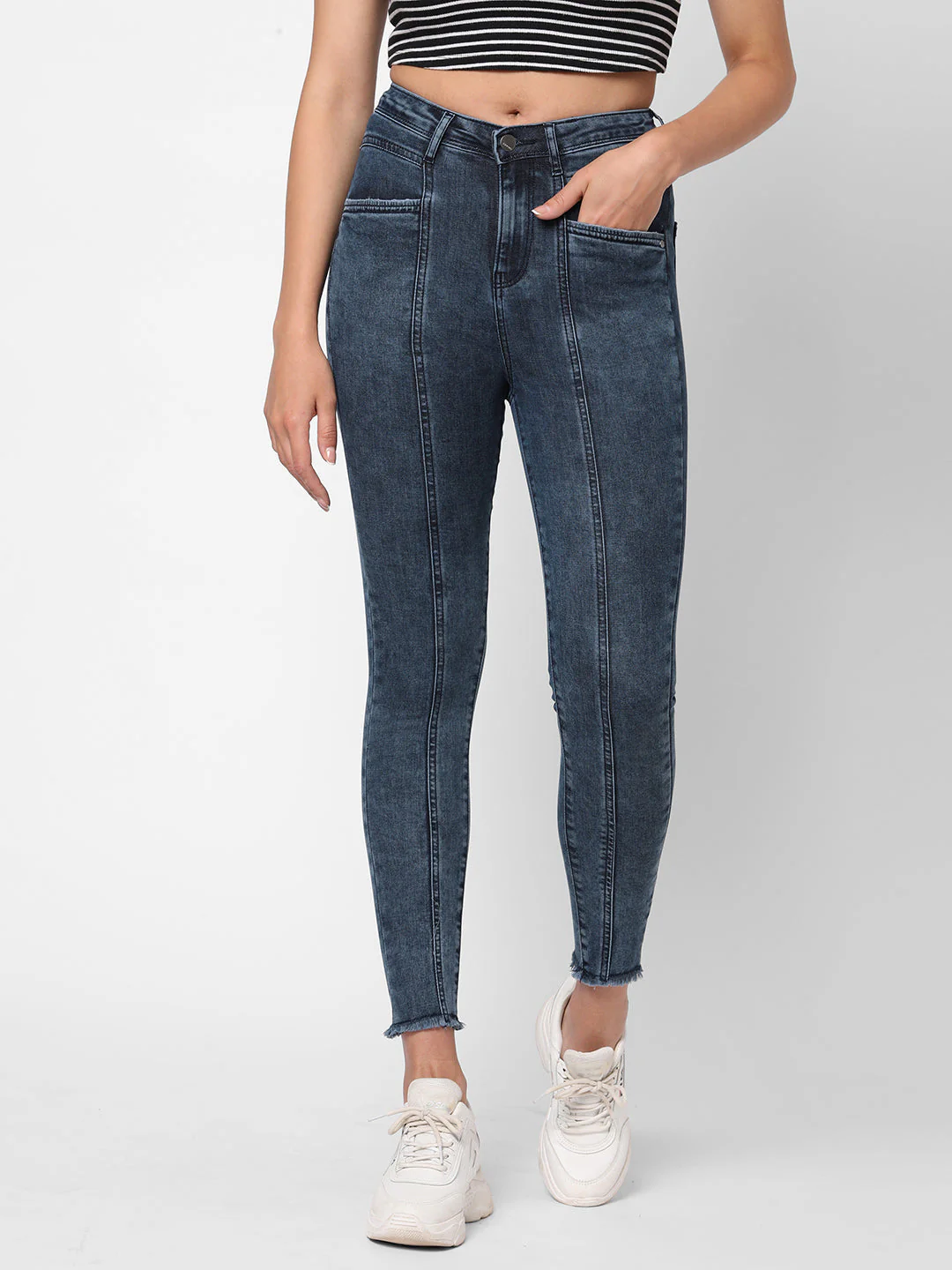 Women Super High-Rise Super Skinny Jeans - Image 2