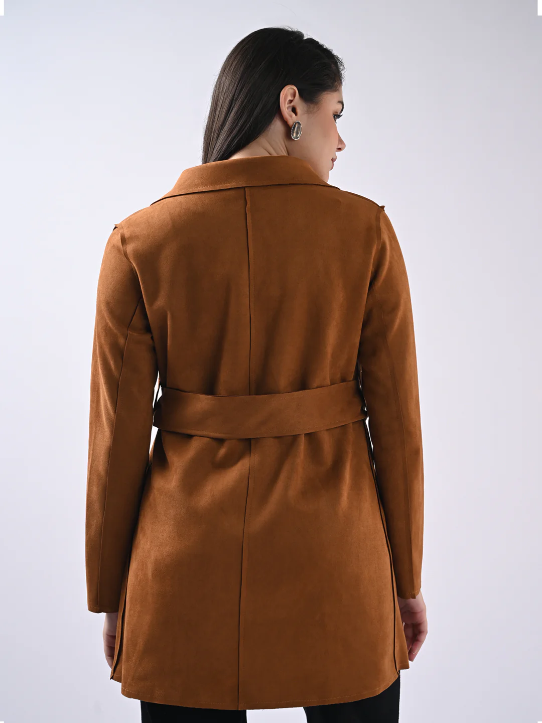 Women Tan Slim Fit Jacket - Image 3