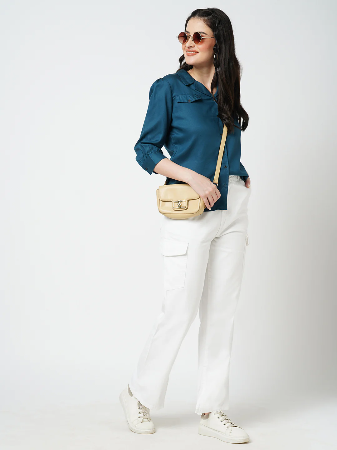 Women Teal Shirt