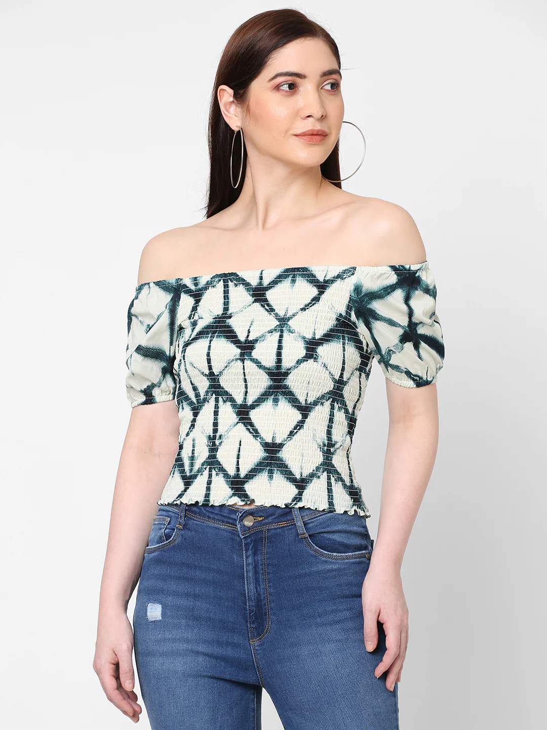 Women Tie & Dye Slim Crop Top - Image 2