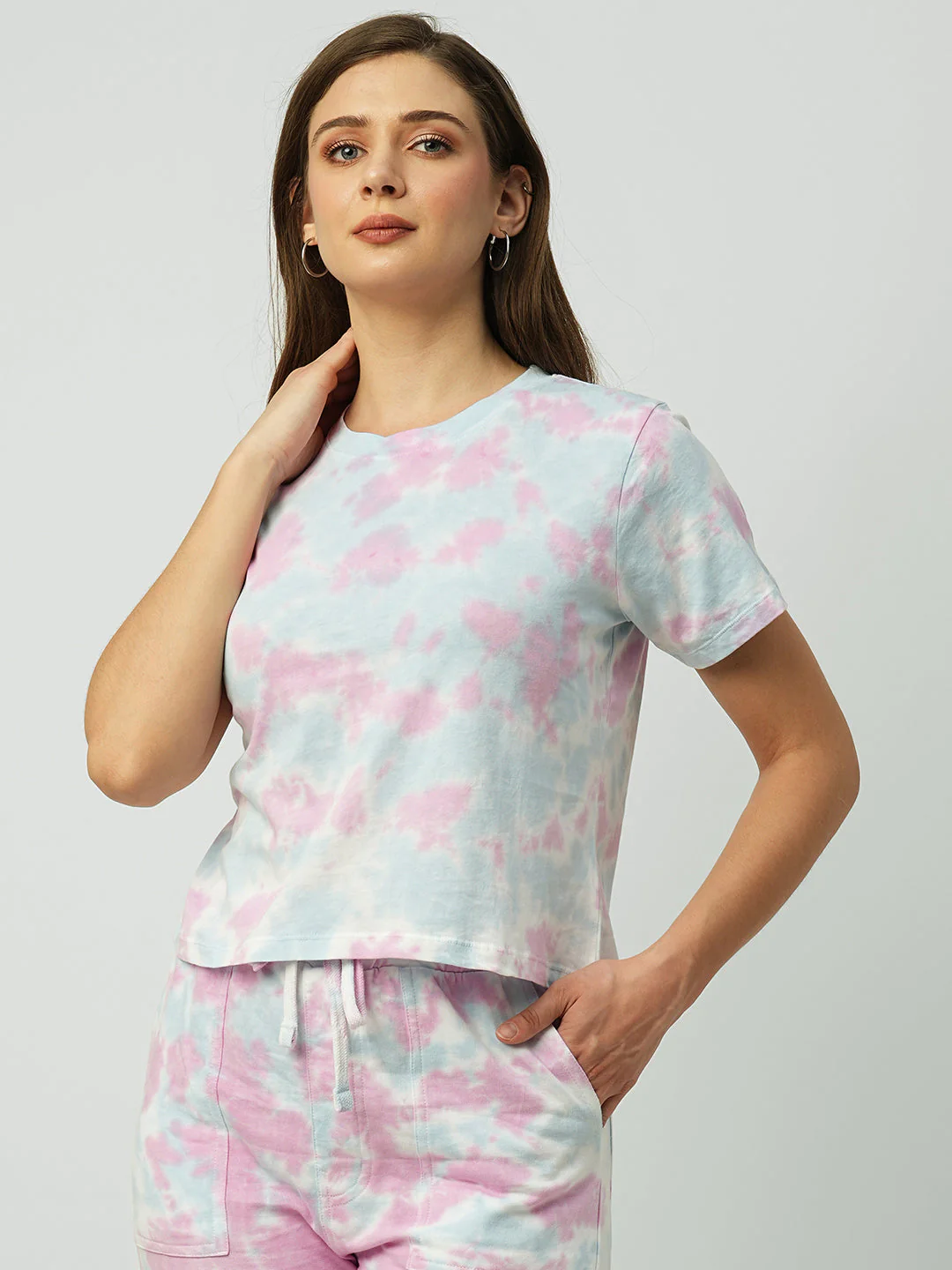 Women Tie & Dye Slim T-Shirt - Image 2