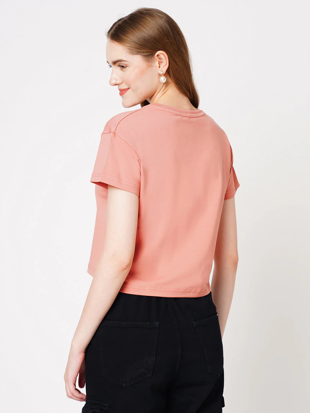 Women Typography Athleisure Slim Fit Crop Top - Image 3