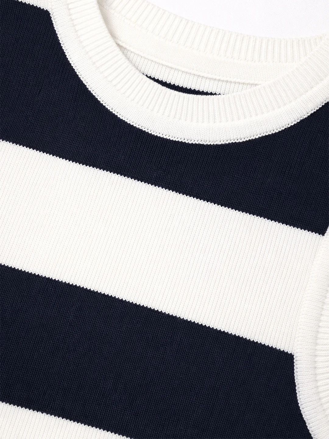 Women White/Airforce Slim Flat Knit - Image 4