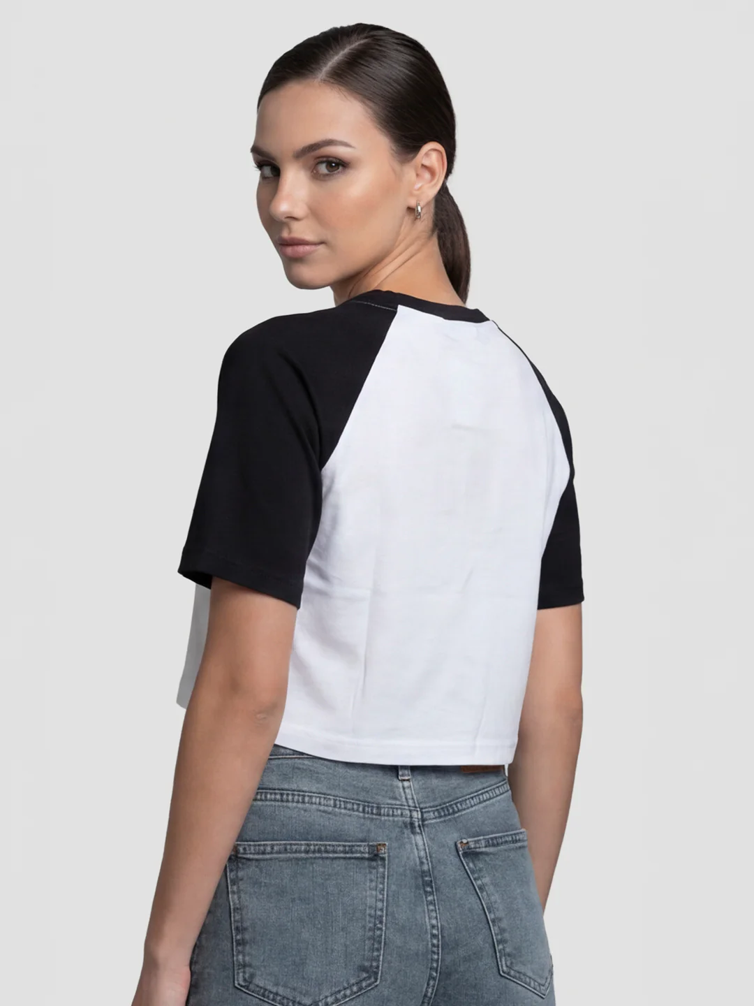 Women White/Black Genz Tees - Image 3