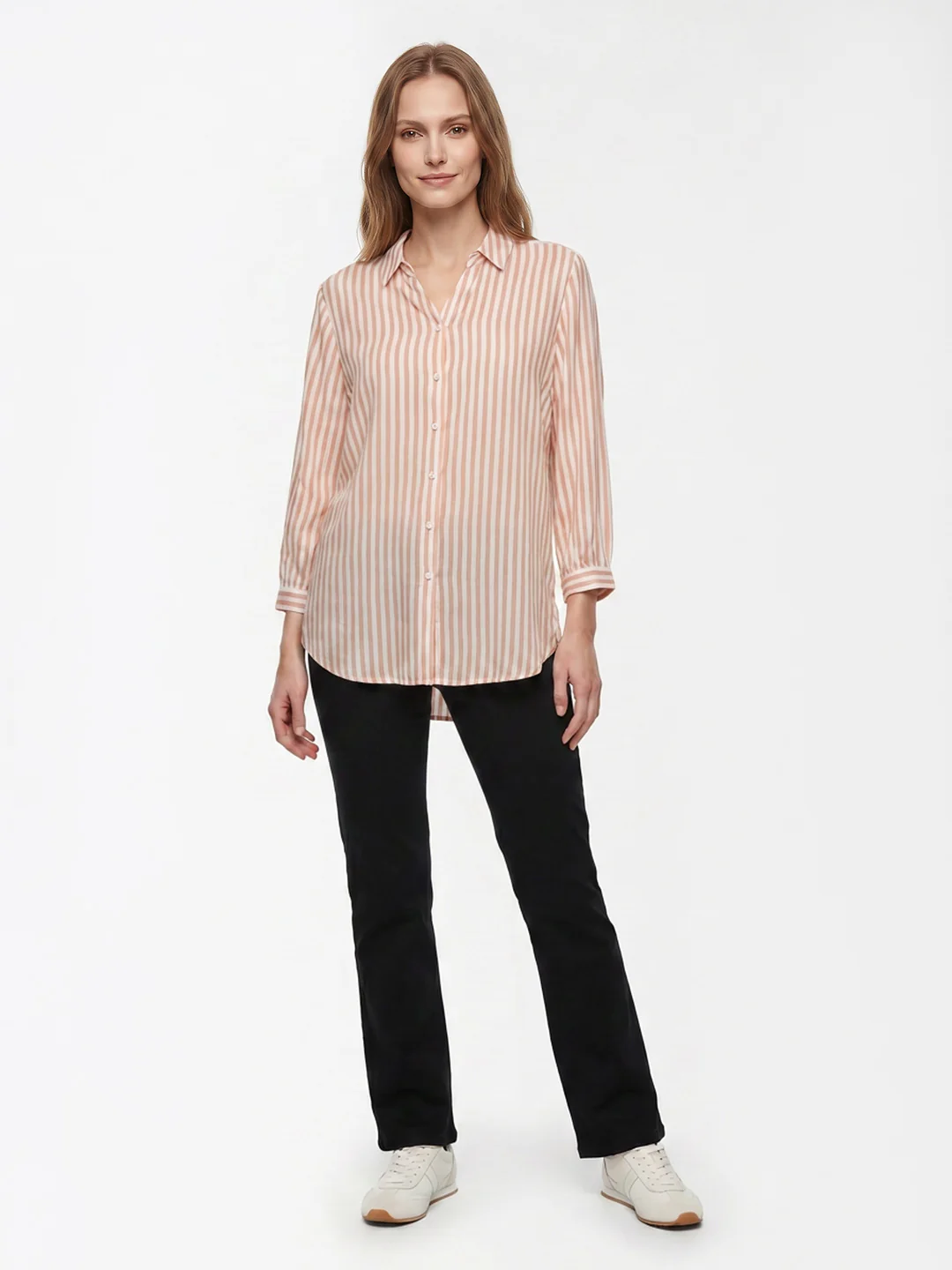 Women White/Brick Shirt - Image 4