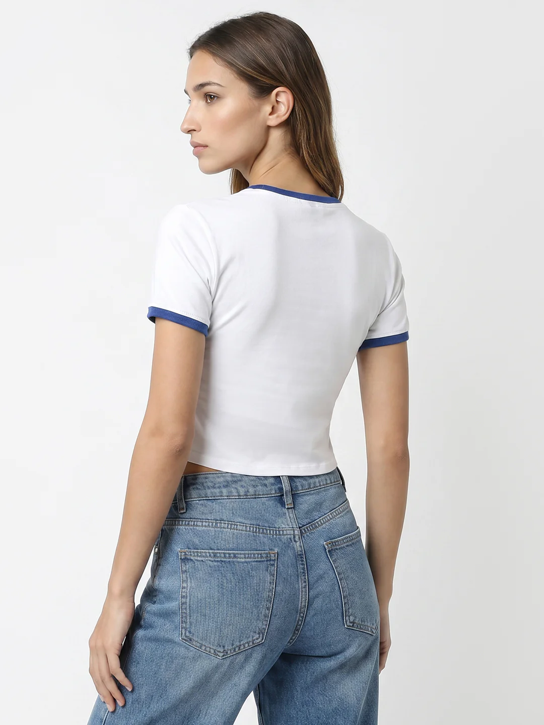 Women White Genz Tees - Image 3