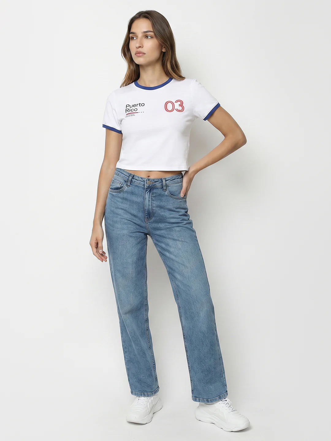 Women White Genz Tees - Image 4