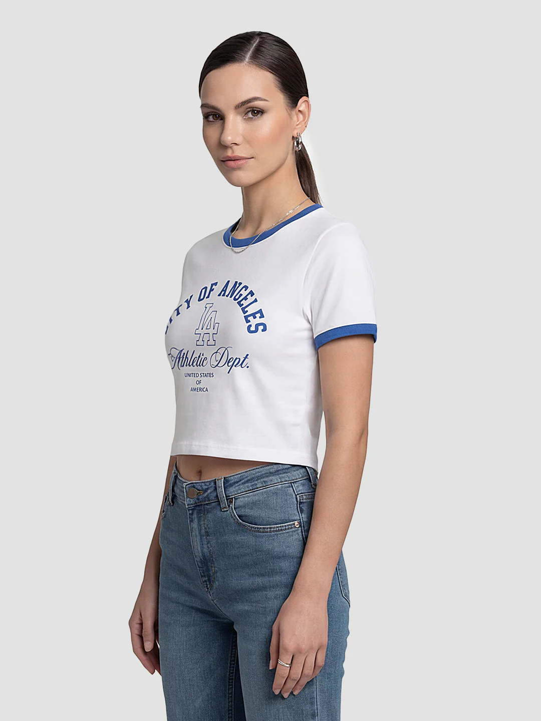 Women White Genz Tees - Image 4