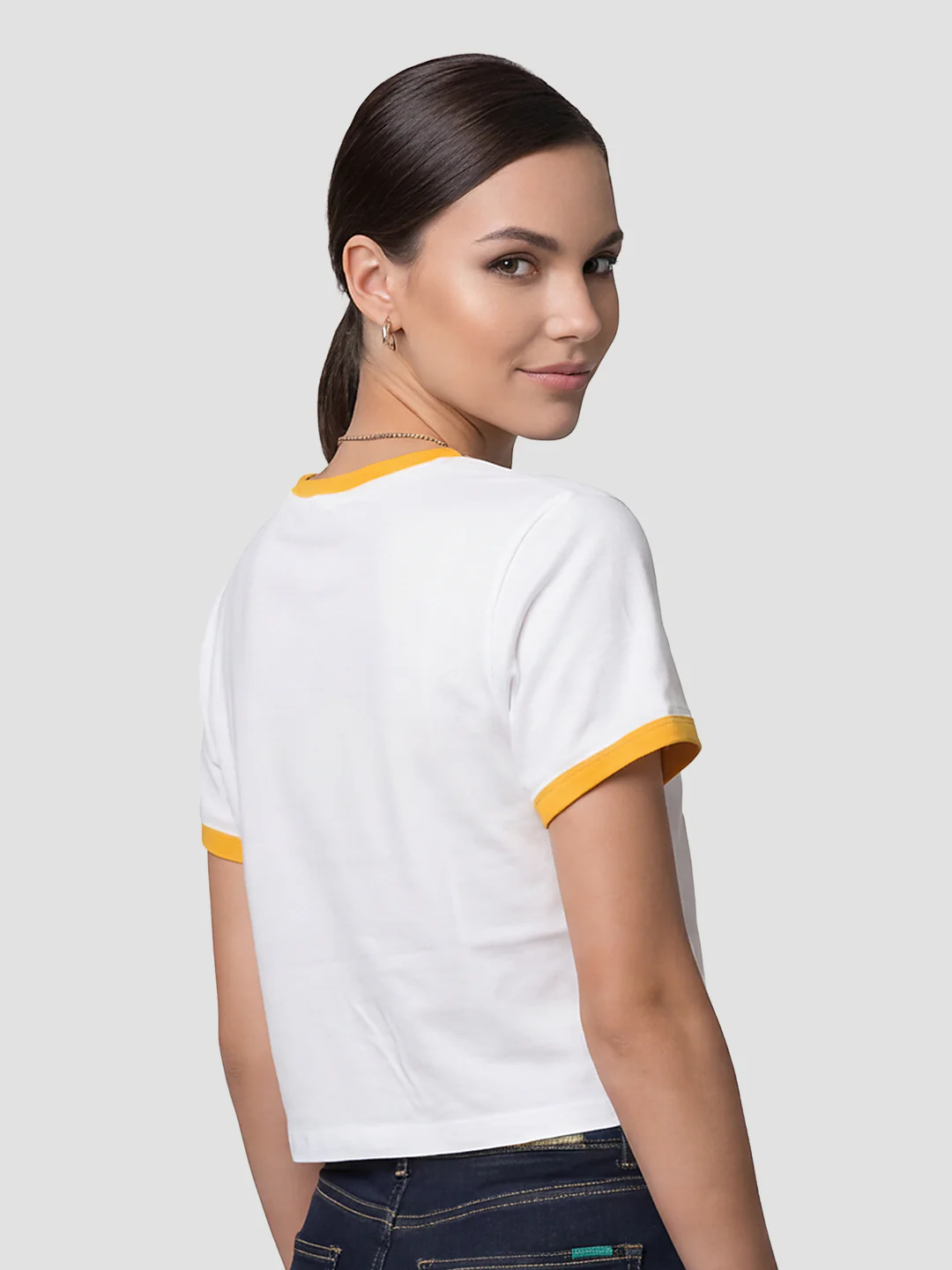 Women White Genz Tees - Image 3