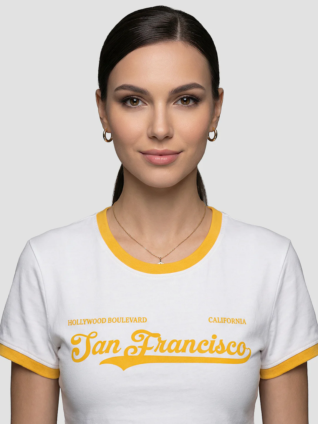 Women White Genz Tees - Image 4