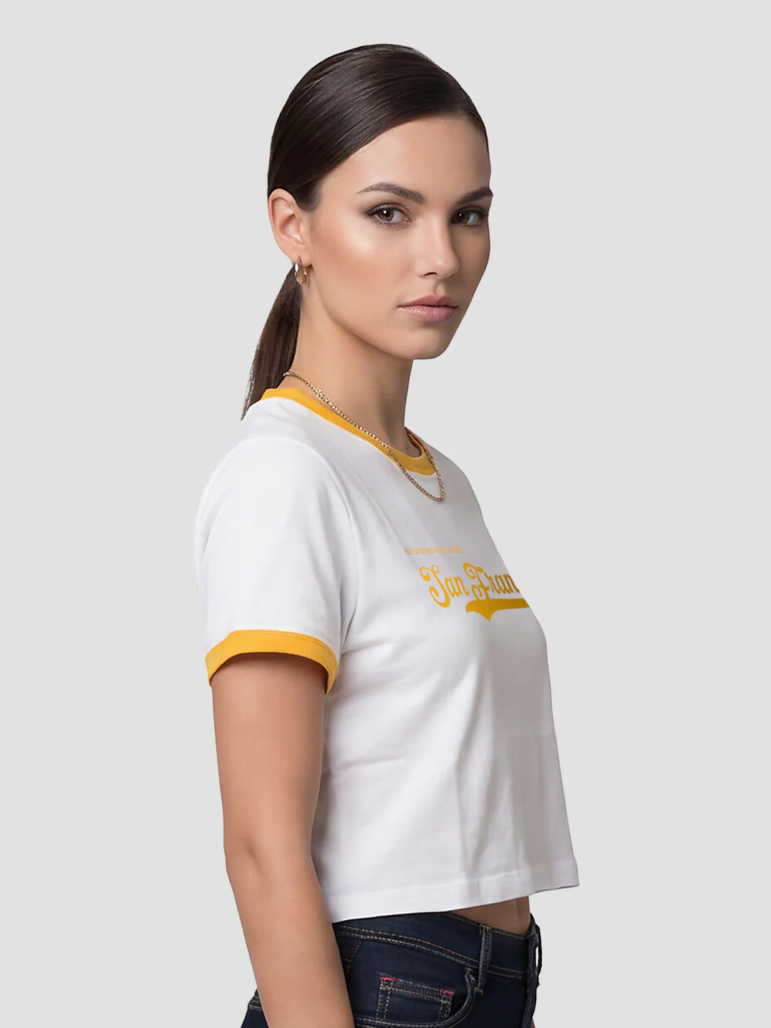 Women White Genz Tees - Image 5