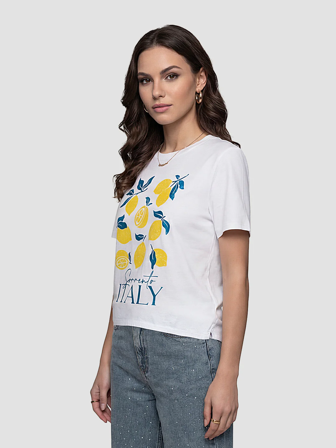 Women White Graphic T-Shirt - Image 4