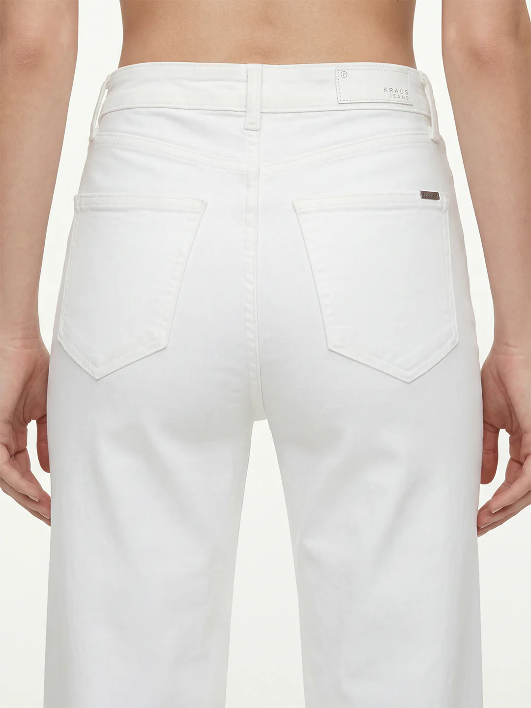 Women White High-Rise Baggy Jeans - Image 3