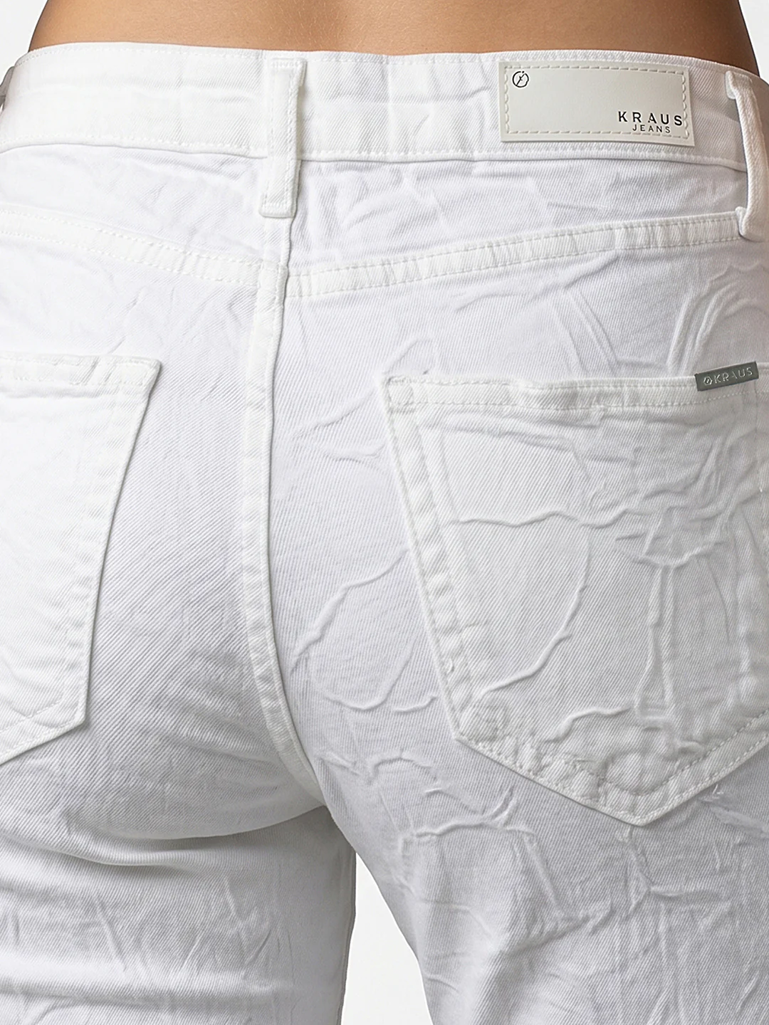 Women White High-Rise Straight Fit Jeans - Image 5