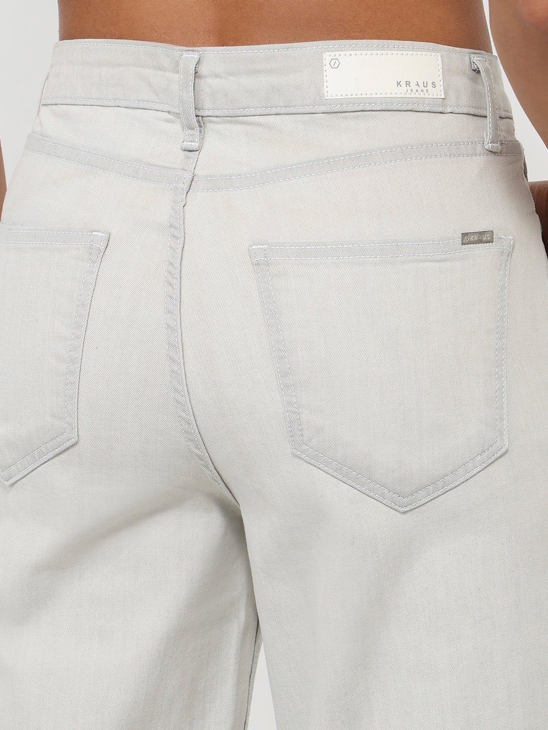 Women White High-Rise Wide Leg Jeans - Image 7