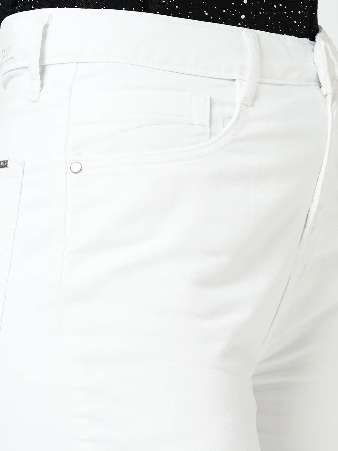 Women White High-Rise Wide Leg Jeans - Image 5