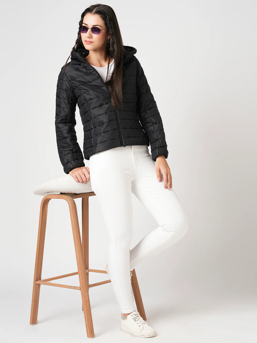 Women White Sky High Skinny Jeans
