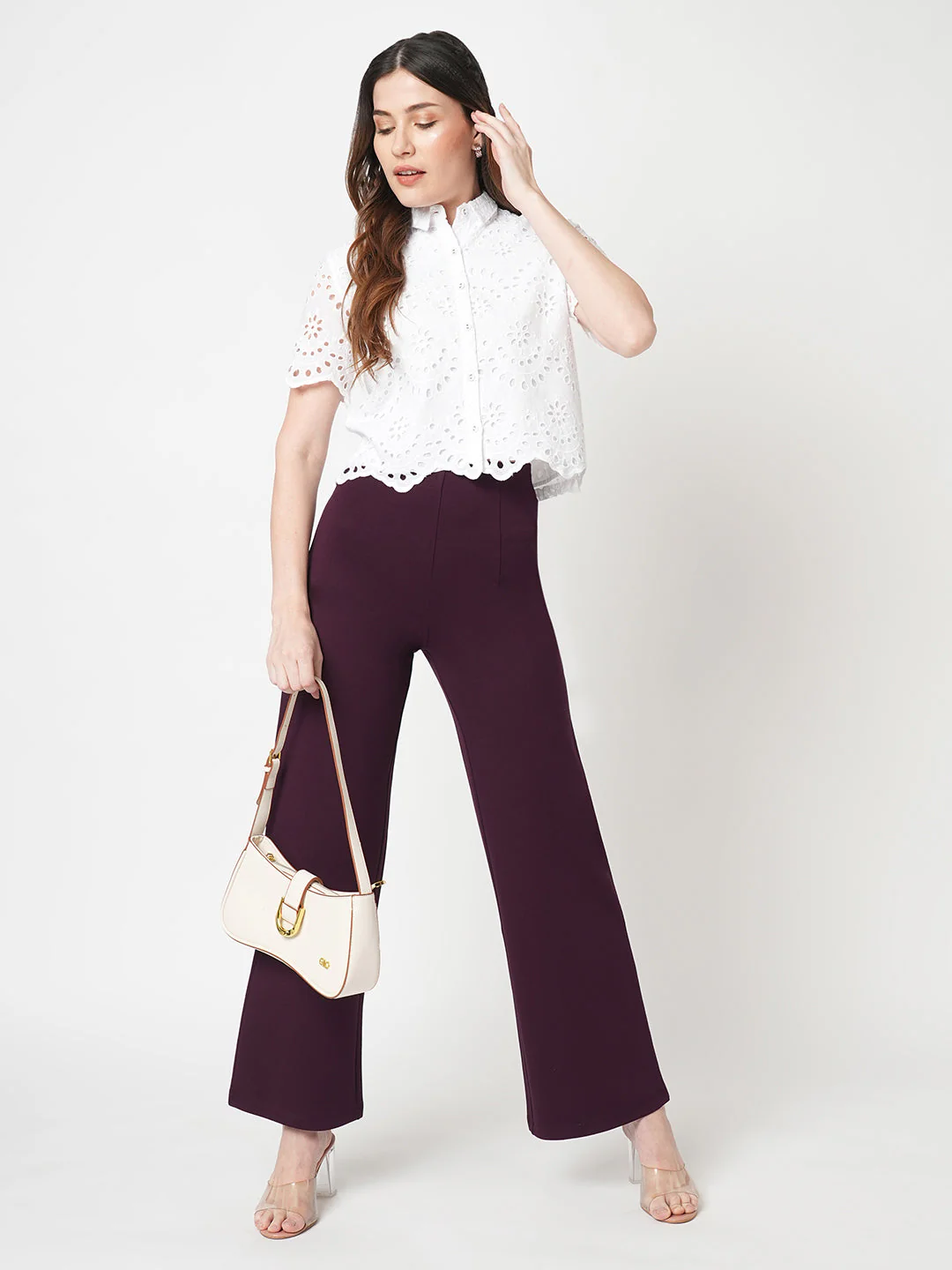 Women Wine Treggings - Image 4