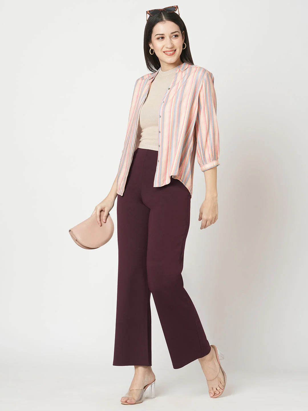 Women Wine Treggings - Image 4