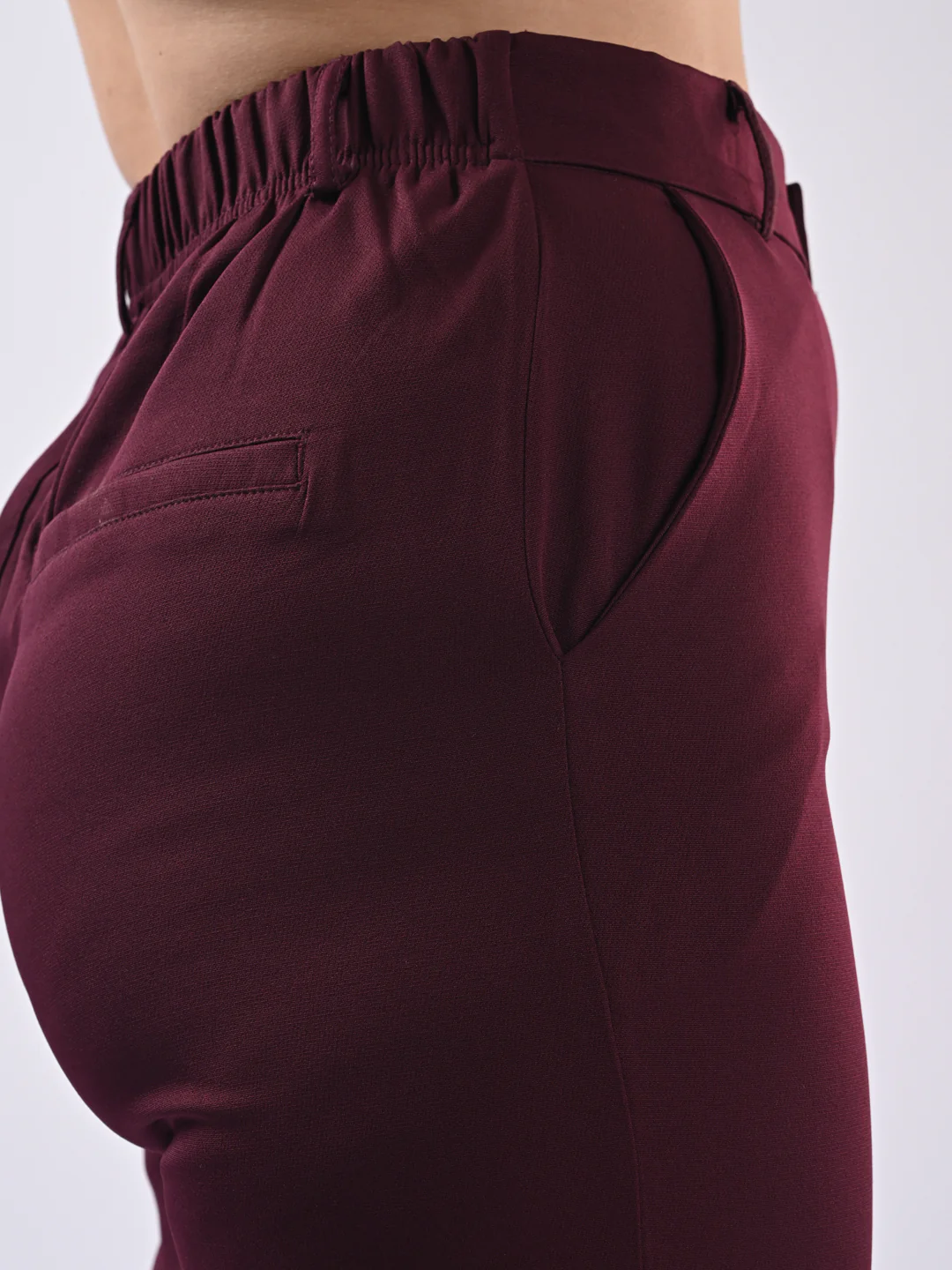 Women Wine Trousers - Image 5