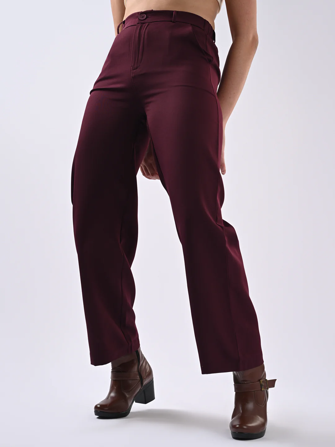 Women Wine Trousers - Image 6
