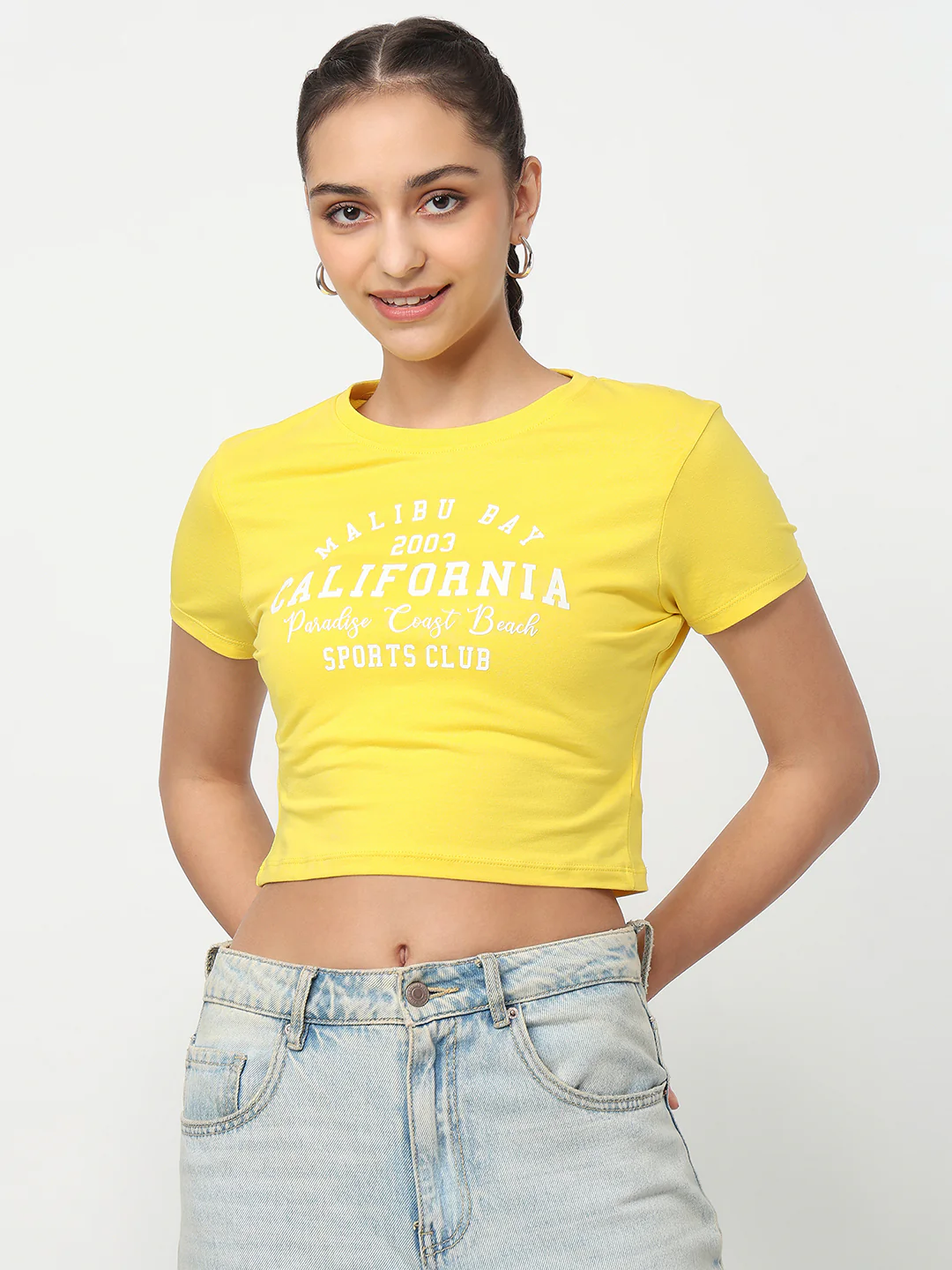 Women Yellow Genz Tees - Image 2