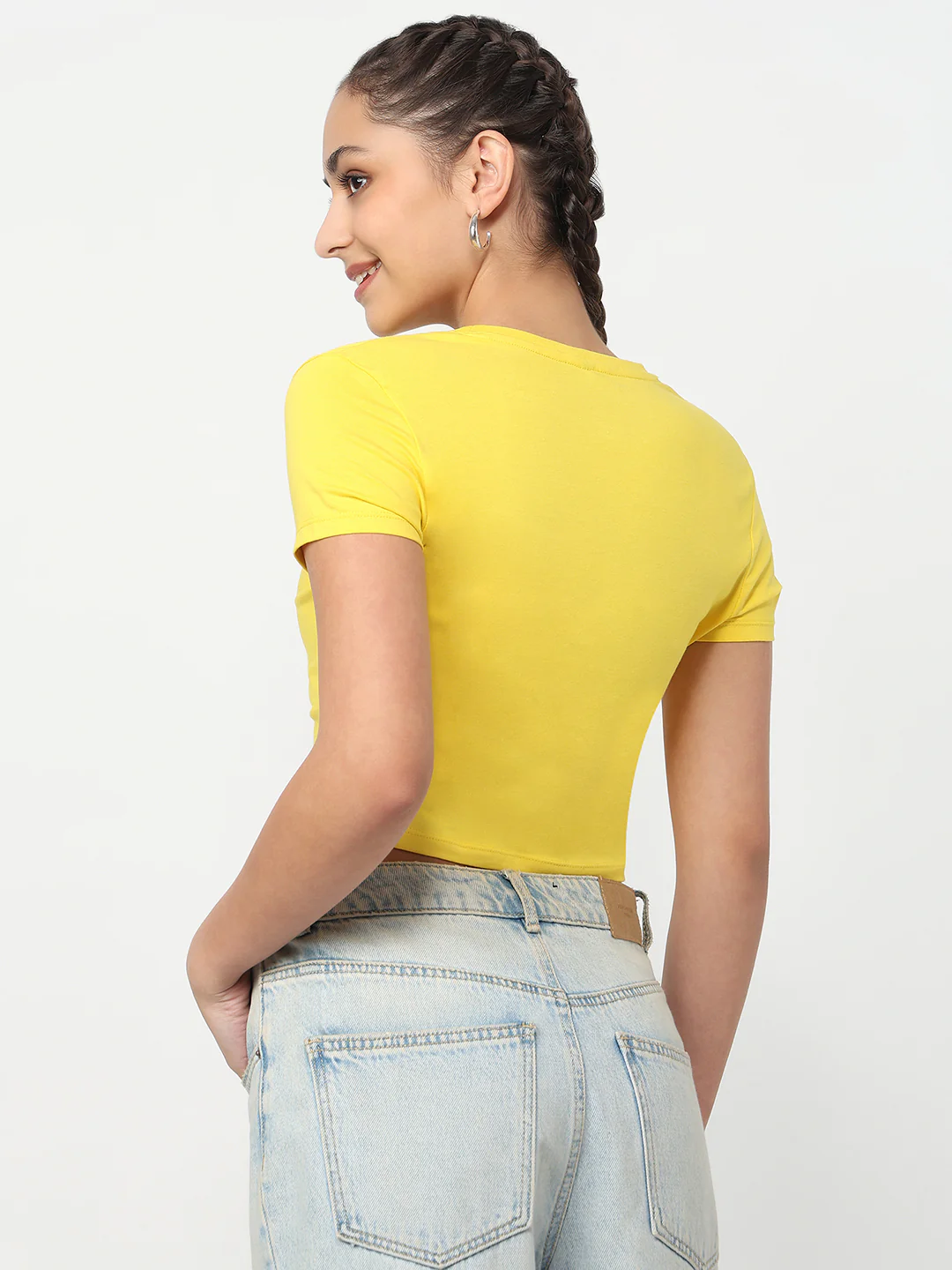 Women Yellow Genz Tees - Image 3